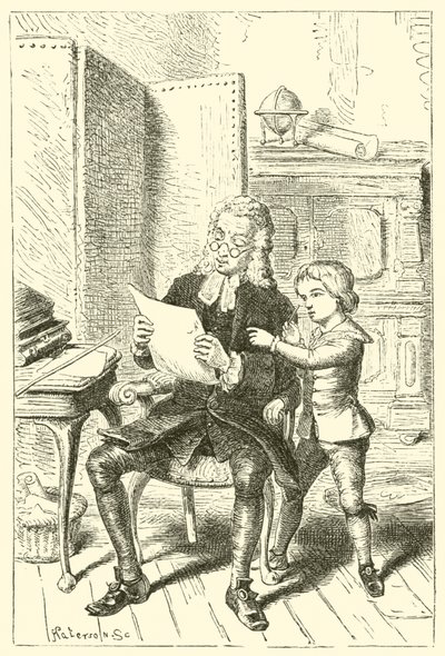 Joshua Reynolds, the boy, showing the drawing of his father